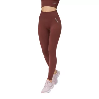 Legginsy - Legginsy Treningowe Bezszwowe Damskie Strong Point Shape & Comfort Push Up Brązowe 1119 M-L - grafika 1