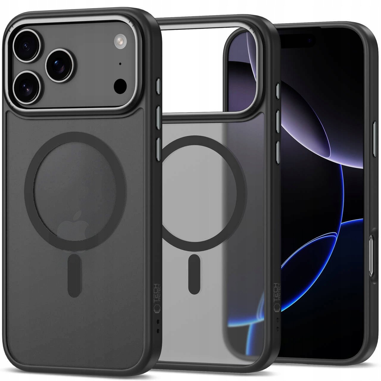 Etui Tech-Protect CamEdge MagSafe do Apple iPhone 17 Pro Matte Black/gunmetal