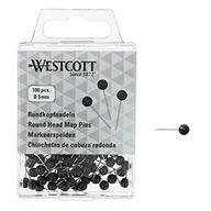 Szpilki biurowe - Westcott szpilki do znakowania 5 x 16 mm stalowe srebrne/czarne 100 szt twm_973862 - miniaturka - grafika 1