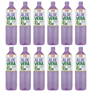 Okf Napój Farmers Aloe Vera z cząstkami aloesu Blueberry Zestaw 12 x 1.5 l - żywność - Soki i napoje niegazowane - miniaturka - grafika 1