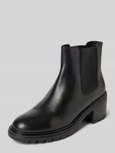 Buty skórzane na słupku model ‘DAMIANA’ - Botki damskie - miniaturka - grafika 1
