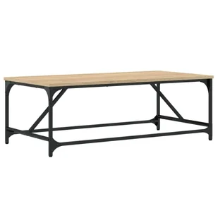 vidaXL Stolik kawowy dąb sonoma 100x50x35 cm materiał drewnopochodny - Ławy i stoliki kawowe - miniaturka - grafika 1