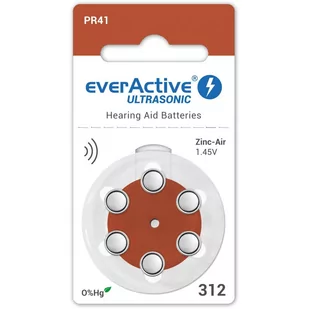 everActive 6 x baterie do aparatów słuchowych everActive ULTRASONIC 312 EVS12 - Baterie i akcesoria - miniaturka - grafika 3