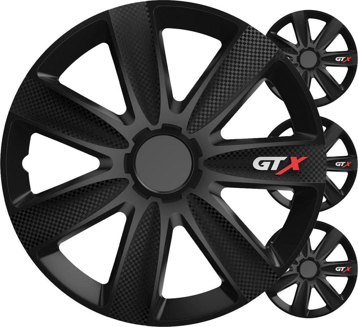 Kołpaki samochodowe 4szt. komplet gtx czarny carbon 15