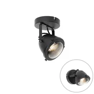 Lampy sufitowe - QAZQA Regulowana industrialna czerń punktowa - Emado - miniaturka - grafika 1