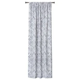 Zasłona z taśmą TABLA 140 x 260 cm kolor szary - Zasłony - miniaturka - grafika 1