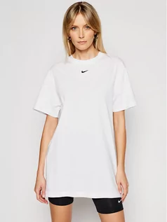 Sukienki - Nike Sukienka codzienna Sportswear Essential CJ2242 Biały Loose Fit - grafika 1