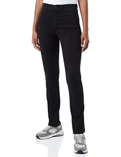 Wrangler Damskie spodnie slim (Perfect Black), W42/L32 - Spodnie damskie - miniaturka - grafika 1