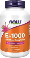 Witaminy i minerały - Now Foods NOW Natural E-1000 100caps - miniaturka - grafika 1