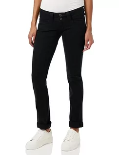 Spodnie damskie - Pepe Jeans Jeansy damskie Venus_pl210006, czarny (Black 999-T41), 32W x 34L - grafika 1