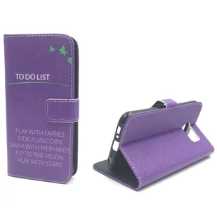 Etui na telefon komórkowy Etui na telefon komórkowy Samsung Galaxy S6 TO DO LIST Fioletowy - Etui i futerały do telefonów - miniaturka - grafika 1