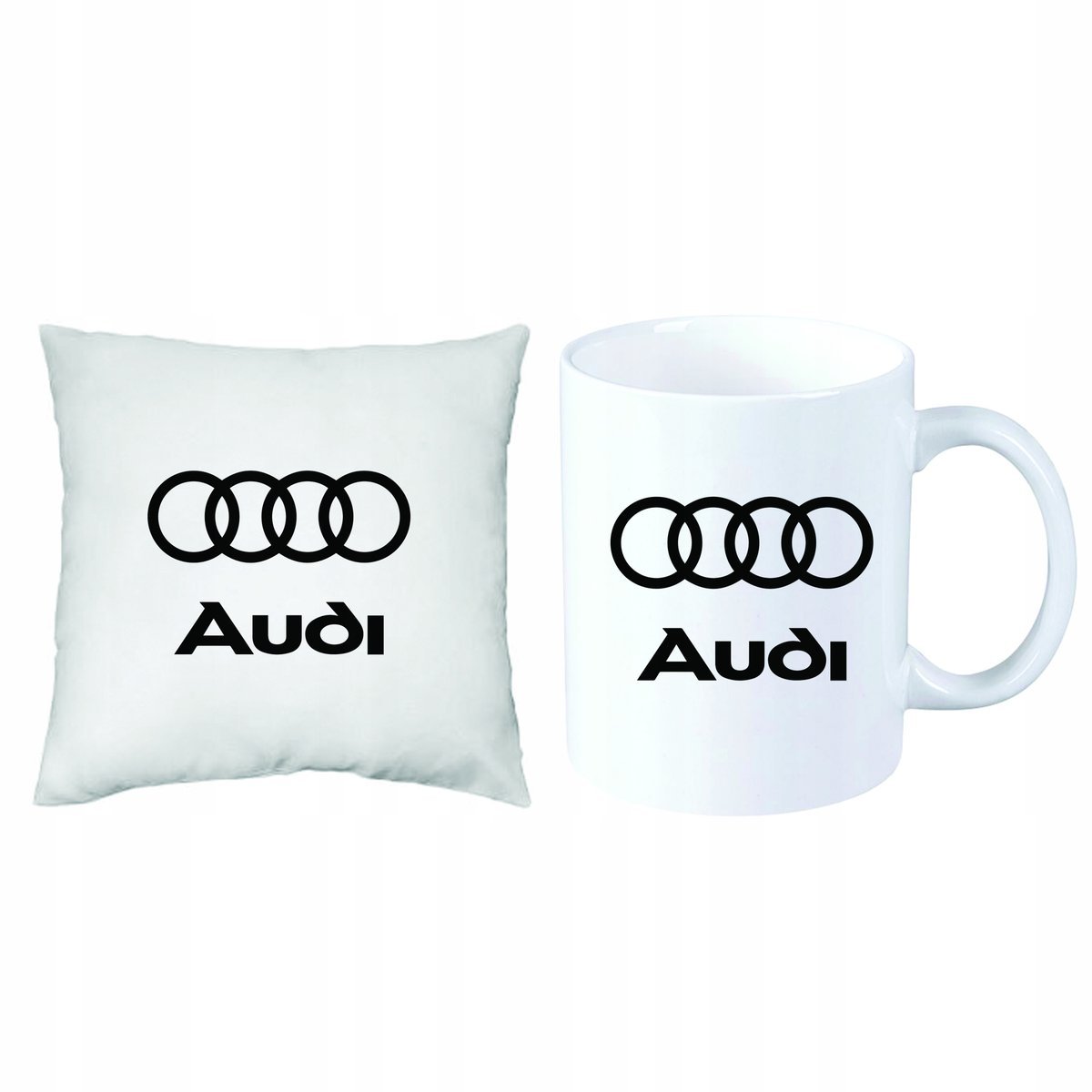Audi ZESTAW Dla Fana PREZENT PODUSZKA KUBEK + IMIĘ