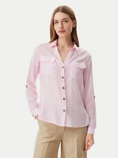 Vero Moda Koszula Bumpy 10275283 Różowy Regular Fit - Koszule damskie - miniaturka - grafika 1