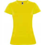 Koszulki i topy damskie - Koszulka Sportowa Damska T-shirt CONTROL DRY ROLY 0423 ŻÓŁTA 2XL - miniaturka - grafika 1