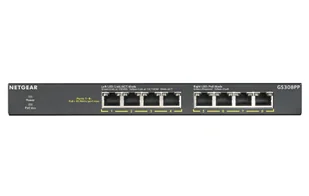Netgear GS308PP-100EUS 8PT GE UNMANAGED SWCH W/POE/POE+ - Switche - miniaturka - grafika 1