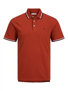Koszulki męskie - Jack & Jones Koszulka polo w kolorze czerwonym - grafika 1