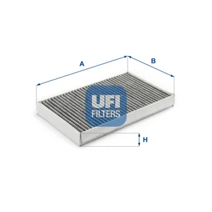 Filtr, wentylacja przestrzeni pasażerskiej UFI Filtry 54.155.00 - Filtry kabinowe - miniaturka - grafika 1