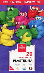Koh-I-Noor Plastelina 20 kolorów - Artykuły biurowe - miniaturka - grafika 2
