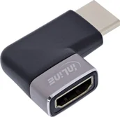 Złącza, przejściówki, adaptery - InLine® HDMI Adapter, HDMI A Stecker / Buchse, 90° rechts, 8K UHD - miniaturka - grafika 1