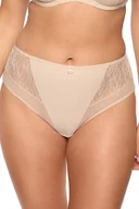 Majtki damskie - Figi damskie z koronką Sabina 1301 beżowe L - miniaturka - grafika 1