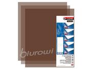 Okładki do laminatorów i bindownic - Opus O.CLEAR Standard brązowa A4 /100/ - miniaturka - grafika 1