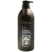 Szampony do włosów - Men 2in1 Shampoo + Shower Gel szampon i żel pod prysznic 1000ml - miniaturka - grafika 1