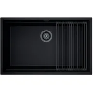 Zlewozmywaki - ZLEWOZMYWAK GLOBALO MIRALIO 80.1 BLACK/BL MAT - miniaturka - grafika 1