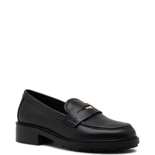 Tommy Hilfiger Skórzane mokasyny TH ICONIC LOAFER - Mokasyny damskie - miniaturka - grafika 1