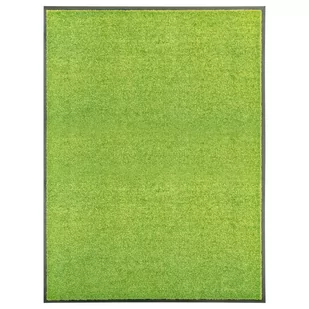 vidaXL Wycieraczka z możliwością prania, zielona, 90 x 120 cm - Wycieraczki - miniaturka - grafika 1
