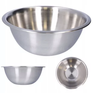 Miska metalowa duża kuchenna stal nierdzewna 28cm - Miski i półmiski - miniaturka - grafika 1
