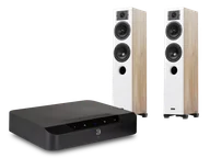 Zestawy stereo - Bluesound POWERNODE EDGE (czarny) + Diva 5 (dąb) - miniaturka - grafika 1