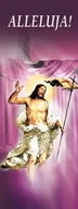 Ikony i obrazy sakralne - Baner na Wielkanoc "ALLELUJA!" 75x200cm - miniaturka - grafika 1