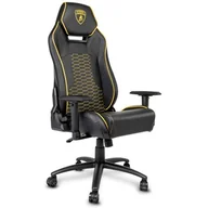 Fotele gamingowe - LAMBORGHINI Fotel LAMBORGHINI Automobili Sport Czarno-żółty - miniaturka - grafika 1