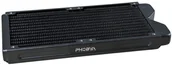 Chłodzenie wodne - Phobya R27-S240 Radiator, 240 mm Radiator, 18 FPI, Kupferlamellen, 2x G1/4-Zoll-Anschlüsse – schwarz - miniaturka - grafika 1