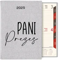 Notesy i bloczki - KALENDARZ TERMINARZ SREBRNY B5 2025 PREZENT DLA PANI PREZES ORGANIZER WZORY - miniaturka - grafika 1
