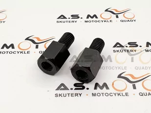 Redukcje Lusterek 8>8 L>L Czarne Uniwersalne - Części motocyklowe - miniaturka - grafika 1