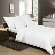 Pościel - Matex Pościel 3 el. satynowa Gold biały 140x200 mx-140-sjg-001 - miniaturka - grafika 1