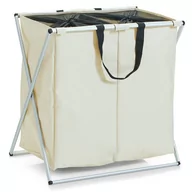 Kosze na bieliznę - Zeller Pojemnik na pranie, 2 komorowy - 128 litrów, B0037WSA5A - miniaturka - grafika 1