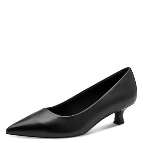 Marco Tozzi Damskie czółenka 2-22331-44, Black Nappa, 36 EU, Czarna papka, 36 EU
