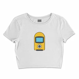 Bona Basics, Damski T-shirt basic, z nadrukiem cyfrowym, 100 bawełny, biały, swobodny, damski top, rozmiar: S, biały, S - Koszulki i topy damskie - miniaturka - grafika 1
