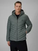 Kurtki męskie - 4F Kurtka z wypełnieniem syntetycznym męska - zielona XXL - miniaturka - grafika 1