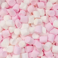 Dodatki do ciast w proszku - Posypka mini pianki marshmallow biało-różowe 70 g/12 mm - miniaturka - grafika 1