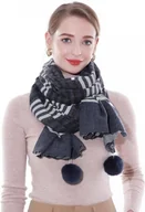 Apaszki i szaliki damskie - SWAT PANY Damski Szal Pashmina, Suknia Wieczorowa - Granatowy - miniaturka - grafika 1