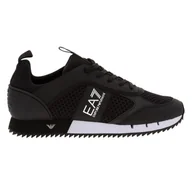 Buty sportowe męskie - Męskie Buty EA7 EMPORIO ARMANI BLACK&WHITE LACES U X8X027XK050A120 – Czarny - miniaturka - grafika 1