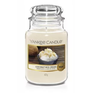 Yankee Candle Świeca Duża Coconut Rice Cream 110-150h 623g - Świece - miniaturka - grafika 1