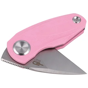 Nóż składany Bestech Tulip Pink G10, Satin / Stonewash 14C28N by Ostap Hel (BG38E) - Noże - miniaturka - grafika 4