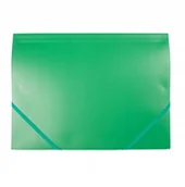 Teczki i skoroszyty - D.rect Teczka plastikowa z gumką zielona - miniaturka - grafika 1