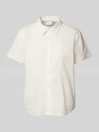 Bluzki damskie - Bluzka o kroju regular fit z wykładanym kołnierzem model ‘TUTTY’ - miniaturka - grafika 1