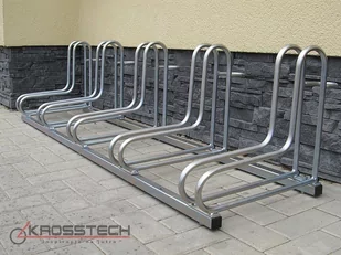 Krosstech Stojak na rowery RAD 5 na 5 rowerów ocynkowany 4440132 - Wyposażenie miejsc publicznych - miniaturka - grafika 1