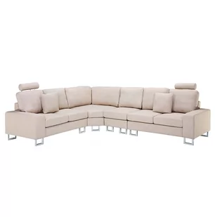 Beliani Sofa narożna prawostronna beżowa STOCKHOLM 89261 - Narożniki - miniaturka - grafika 1
